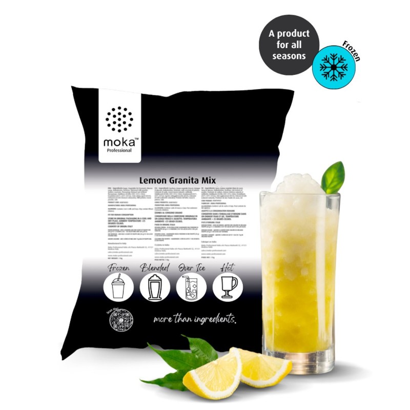 Lemon Granita Mix 960g - Moka Professional for bars, hotels, catering and home