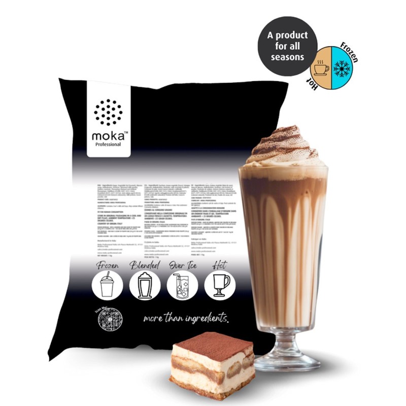 Tiramisu Frappe Mix 1kg - Moka Professional for bars, hotels, catering and home