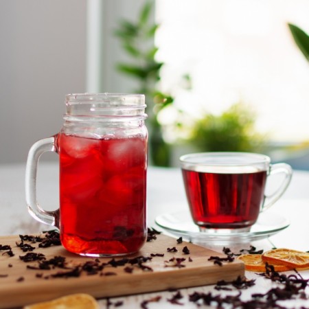 Hibiscus Berry Mocktail with Instant Hibiscus & Red Berry Tea 